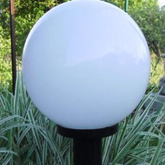 Lampy ogrodowe wys. 85 cm, klosz biały 250 mm