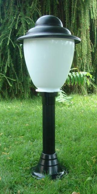 Lampy ogrodowe wys. 85 cm, klosz amfora z daszkiem
