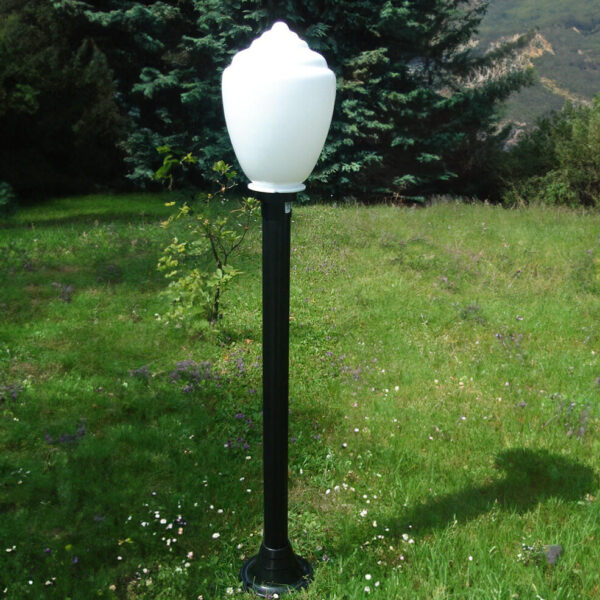 Lampy ogrodowe wys. 145 cm, klosz amfora