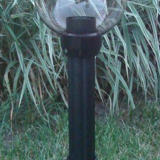 Lampy ogrodowe wys. 80 cm, kula przeźroczysta 200 mm